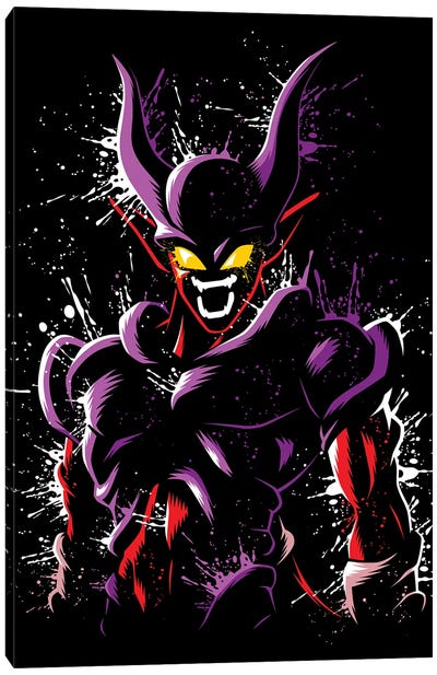 Super Evil Warrior Canvas Art Print - Dragon Ball Z