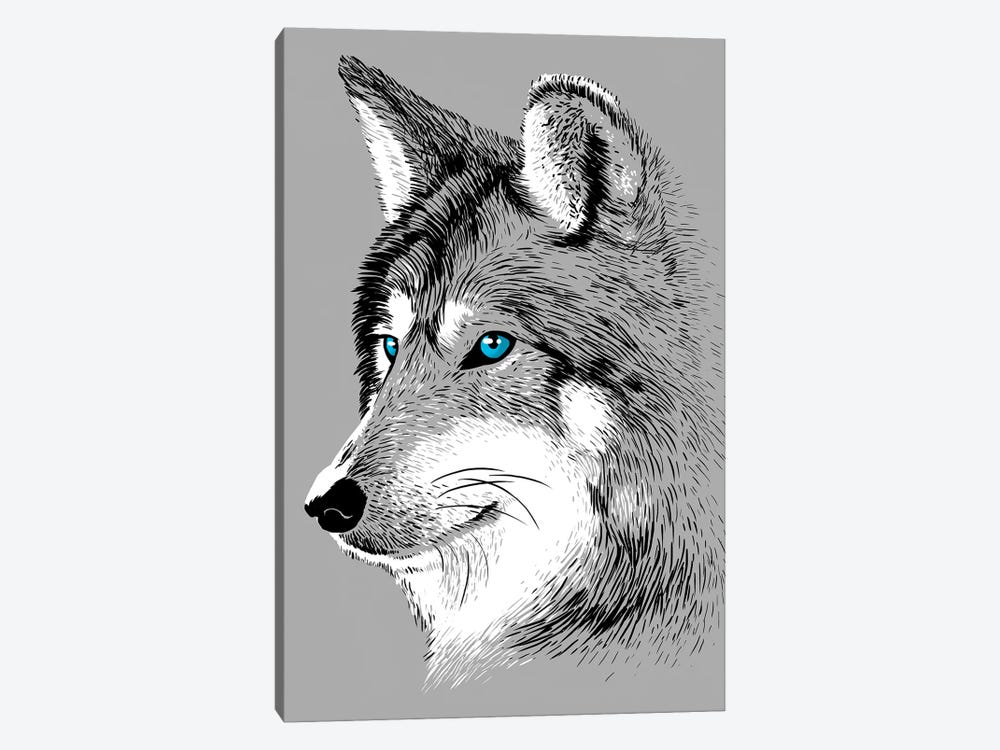 Sketch Wolf by Alberto Perez 1-piece Canvas Artwork