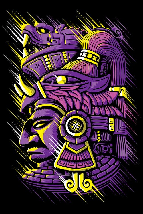 Retro Aztec by Alberto Perez wall art