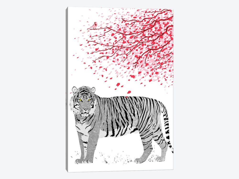 Cherrytree Tiger by Alberto Perez 1-piece Art Print