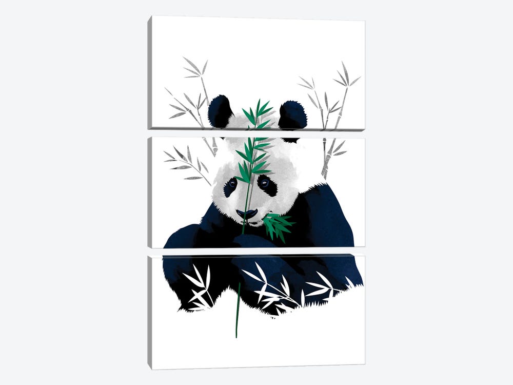 Bambo Panda by Alberto Perez 3-piece Art Print