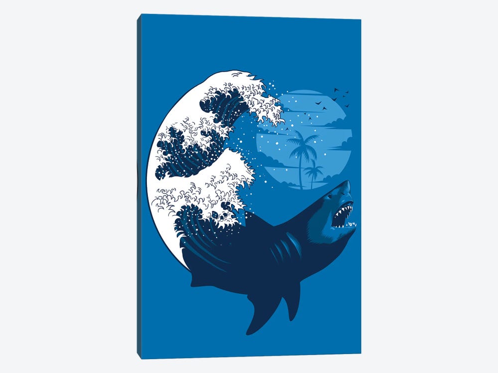 Shark Wave by Alberto Perez 1-piece Canvas Print