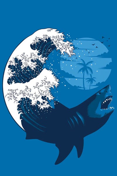Alberto Perez: Shark Wave by Alberto Perez
