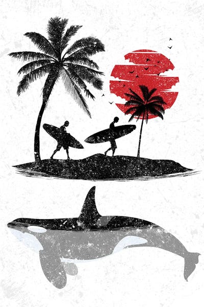 Alberto Perez: Island Surf Killer Whale by Alberto Perez