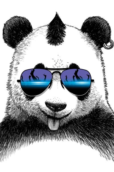 Pandas: DJ Panda by Alberto Perez