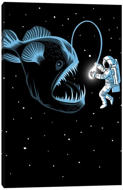 Space Trap Canvas Art Print - Alberto Perez