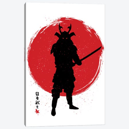 Samurai With Katana Canvas Print #APZ331} by Alberto Perez Art Print