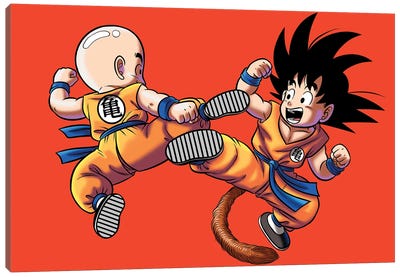 Tournament Kids Canvas Art Print - Kid Goku