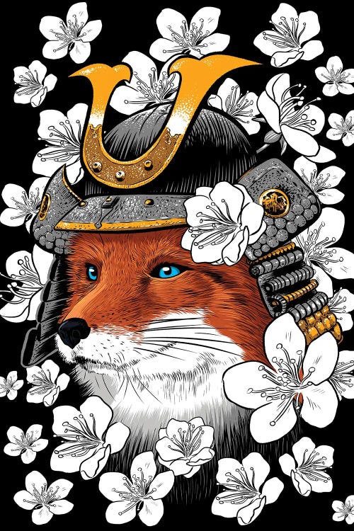 Fox Samurai by Alberto Perez wall art
