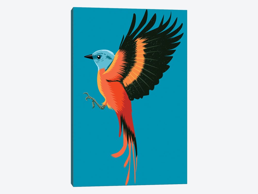 Orange Bird by Alberto Perez 1-piece Art Print