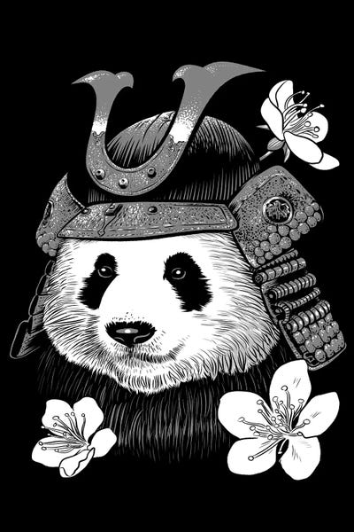 Pandas: Panda Samurai by Alberto Perez
