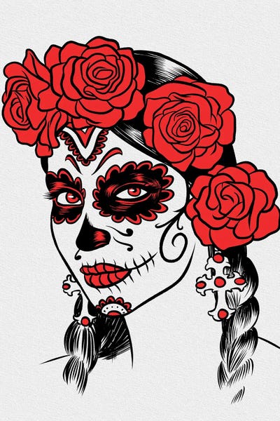 Mexican Girl Dead by Alberto Perez canvas print