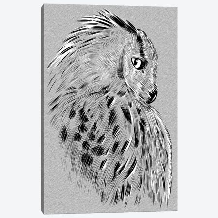 Owl Sketch Canvas Print #APZ349} by Alberto Perez Canvas Art