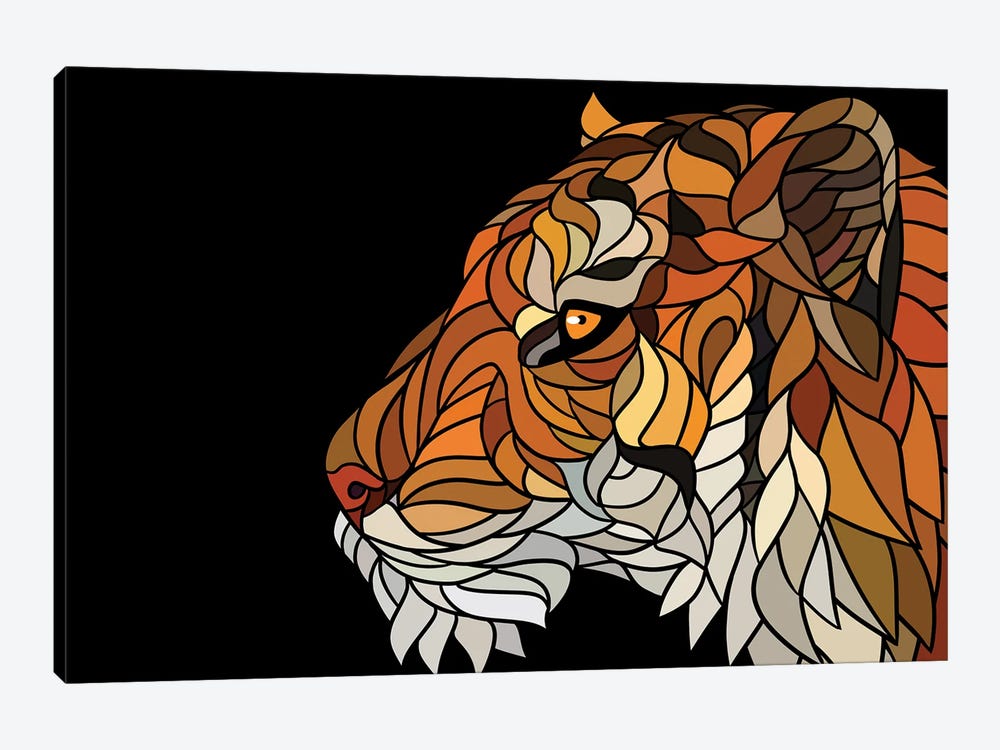 Tiger Modernist by Alberto Perez 1-piece Art Print
