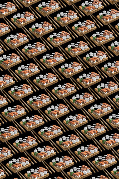 Sushi Pattern by Alberto Perez wall art