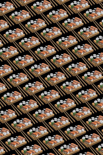 Alberto Perez: Sushi Pattern by Alberto Perez