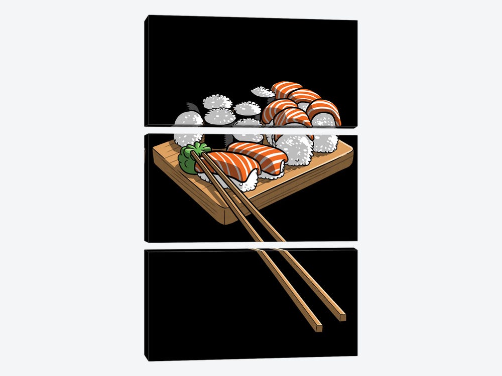 Sushi Nice by Alberto Perez 3-piece Canvas Print