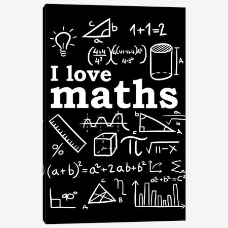 Love Maths Canvas Print #APZ368} by Alberto Perez Canvas Artwork
