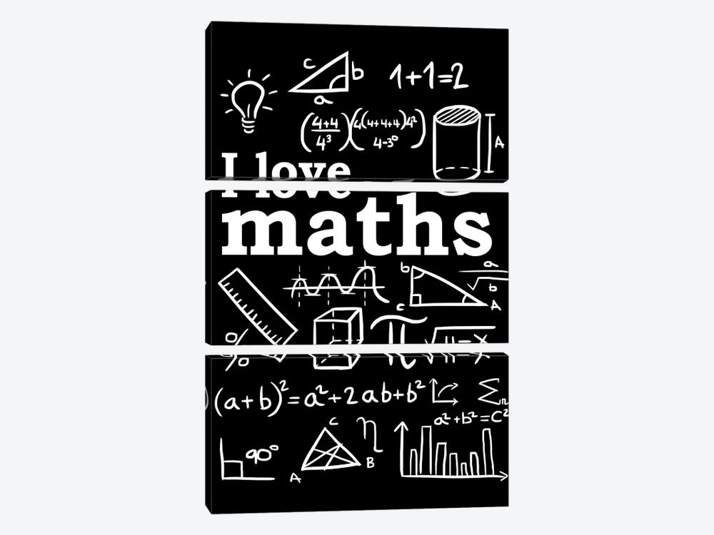 Love Maths by Alberto Perez 3-piece Art Print