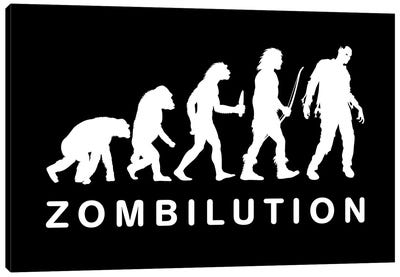 Zombilutions Canvas Art Print - Zombie Art