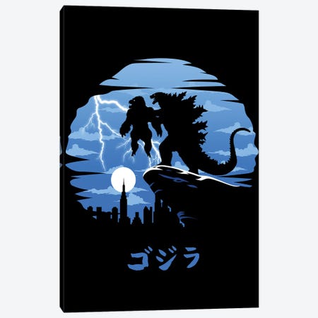 Circle King Of Monsters Canvas Wall Art by Alberto Perez