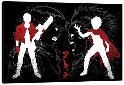 Neo Friends Duel Canvas Art Print - Akira