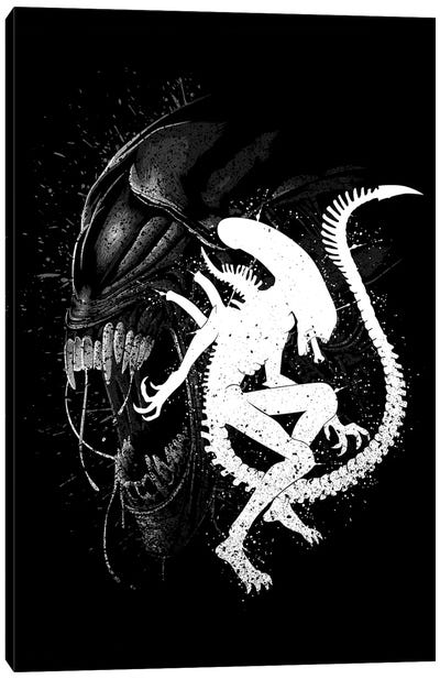 Alien Monster Canvas Art Print - Alien Art