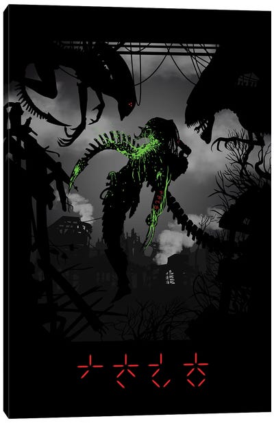 Green Blood Canvas Art Print - Alien