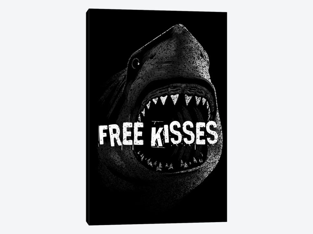 Free Kisses Shark by Alberto Perez 1-piece Canvas Art