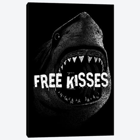 Free Kisses Shark Canvas Print #APZ420} by Alberto Perez Canvas Print