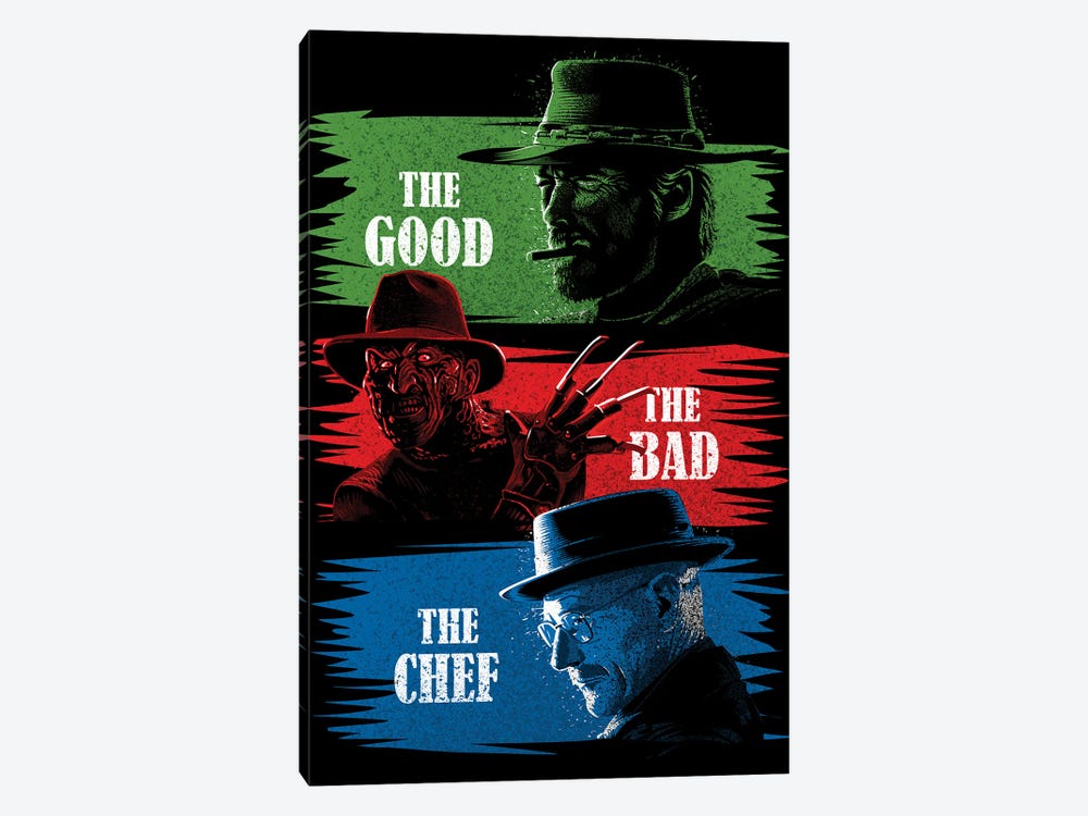 The Good The Bad The Chef by Alberto Perez 1-piece Canvas Print