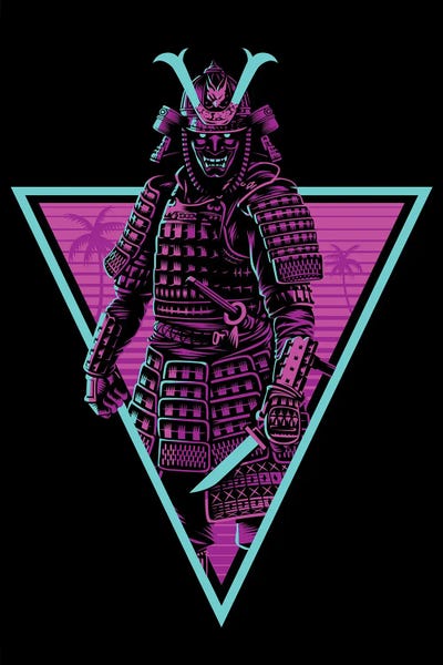 Alberto Perez: Retro Samurai Triangle by Alberto Perez