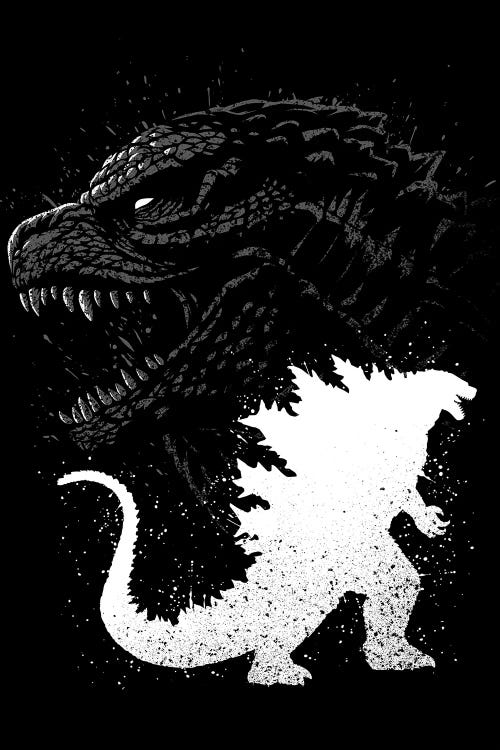 Inking King Of Monsters by Alberto Perez wall art