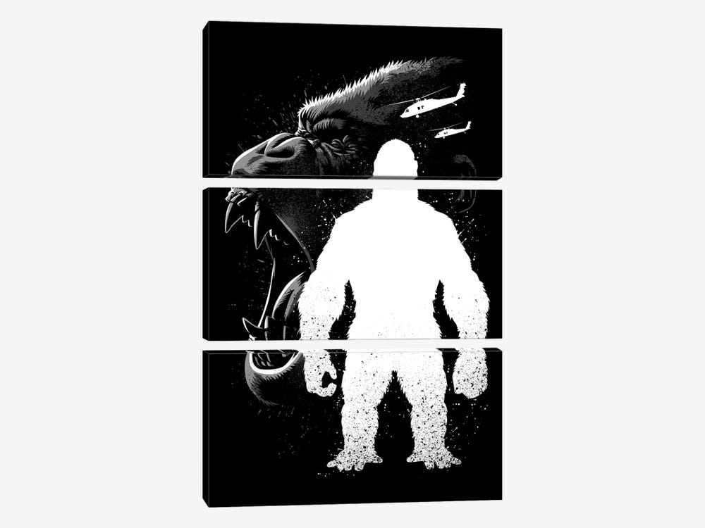 Kong Inking by Alberto Perez 3-piece Art Print