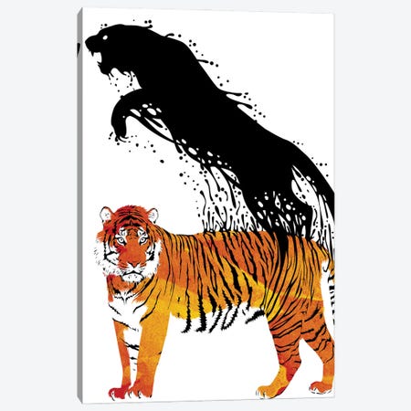 Ink Tiger Canvas Print #APZ47} by Alberto Perez Canvas Print