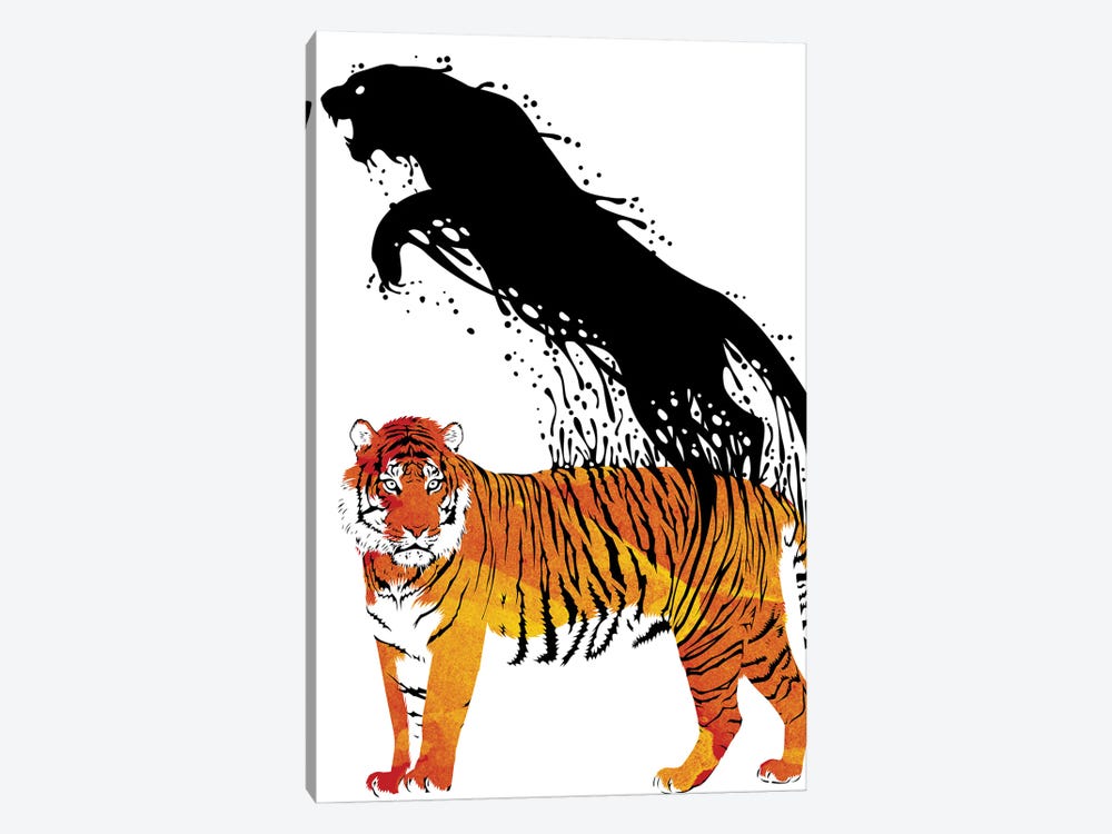 Ink Tiger by Alberto Perez 1-piece Canvas Artwork