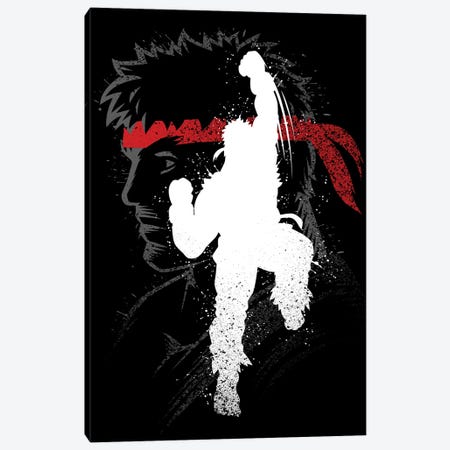 Inking Fighter Canvas Print #APZ485} by Alberto Perez Canvas Wall Art
