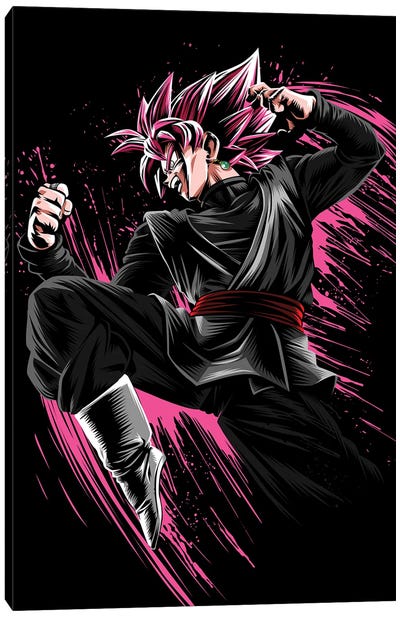 Rose Attack Canvas Art Print - Dragon Ball Z