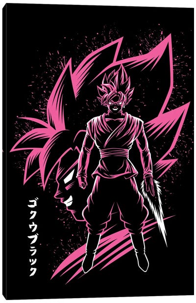 Inking Rose Canvas Art Print - Dragon Ball Z