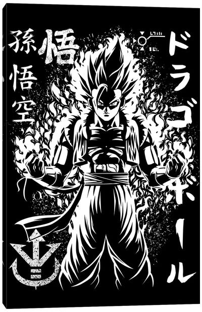 Fusion Kanji Canvas Art Print - Dragon Ball Z