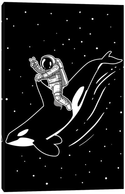Killer Whale Astronaut Canvas Art Print - Alberto Perez