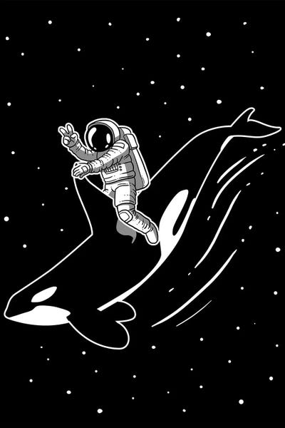 Alberto Perez: Killer Whale Astronaut by Alberto Perez
