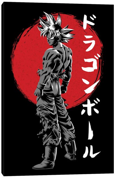 Ultra Warrior Sun Kanji Canvas Art Print - Dragon Ball Z
