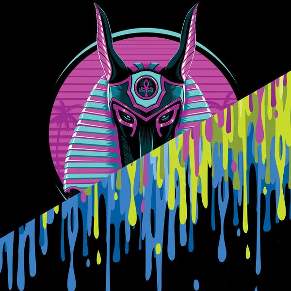 Alberto Perez: Double Egyptian Liquid Pharaoh Retro by Alberto Perez