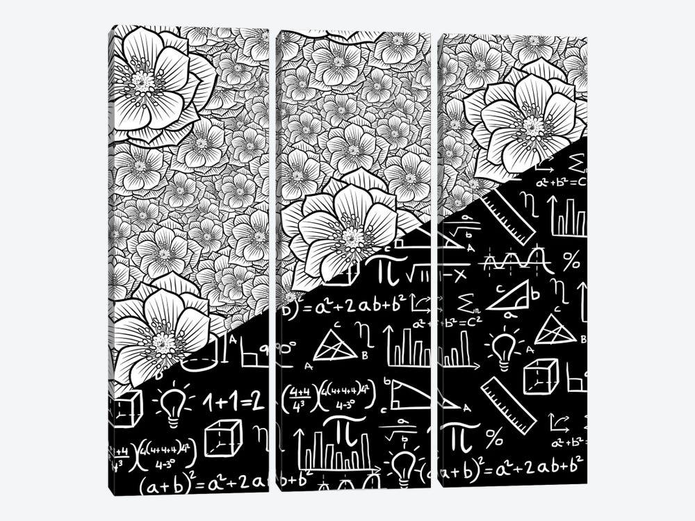 Math cherry trees by Alberto Perez 3-piece Art Print