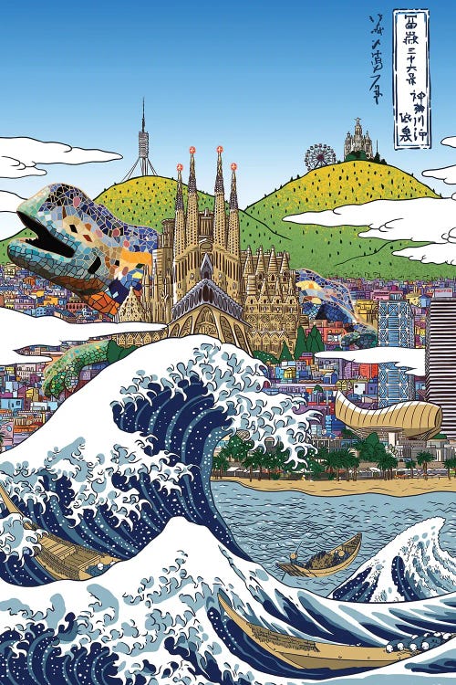 The Great Wave Of Barcelona