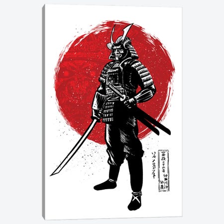 Samurai With Two Katanas Canvas Print #APZ547} by Alberto Perez Canvas Art Print