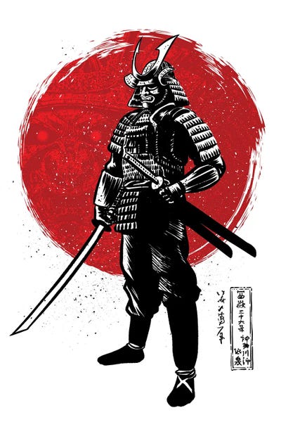 Alberto Perez: Samurai With Two Katanas by Alberto Perez