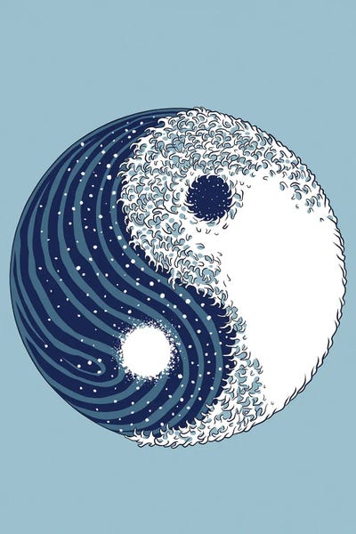 Alberto Perez: Yin Yang Great Wave by Alberto Perez