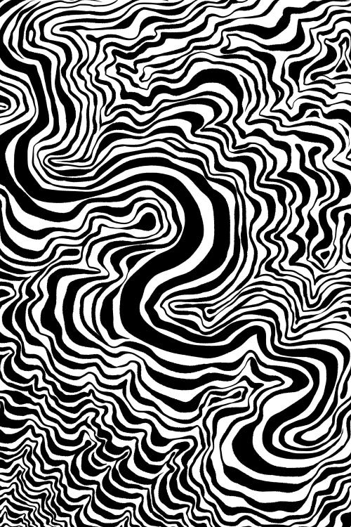 Surreal Flowing Lines by Alberto Perez wall art